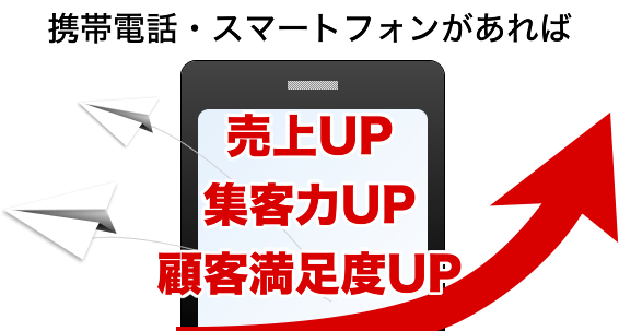 携帯電話・スマートフォンで売上アップ